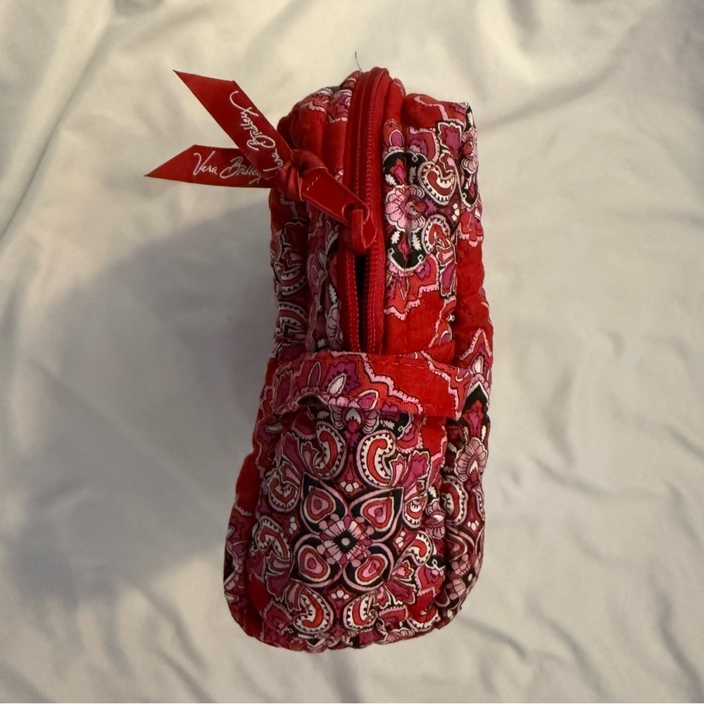 GUC Vera Bradley Quilted Lined Cosmetic Bag With Handle - Picture 9 of 14